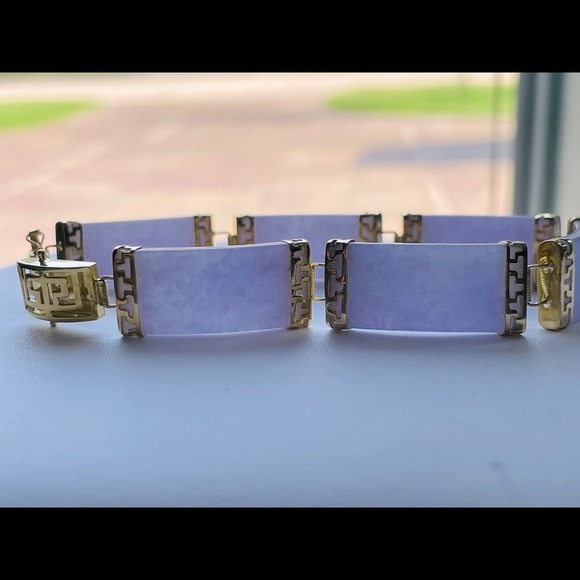 🔮Jade Bracelet 18K yellow gold - Picture 2 of 6